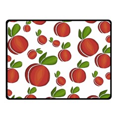 Peaches Pattern Fleece Blanket (small) by Valentinaart