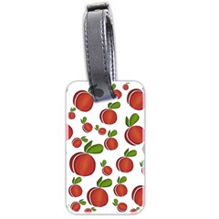 Peaches Pattern Luggage Tags (two Sides) by Valentinaart