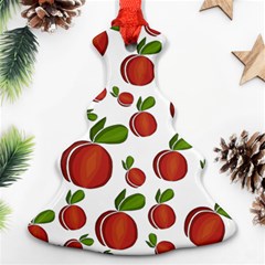 Peaches Pattern Christmas Tree Ornament (2 Sides)