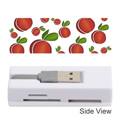 Peaches Pattern Memory Card Reader (stick)  by Valentinaart