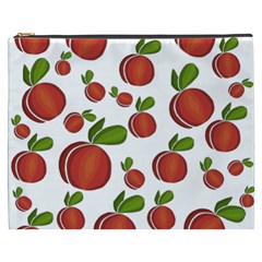 Peaches Pattern Cosmetic Bag (xxxl)  by Valentinaart