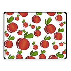 Peaches Pattern Double Sided Fleece Blanket (small) 