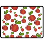 Peaches pattern Double Sided Fleece Blanket (Large)  80 x60  Blanket Front