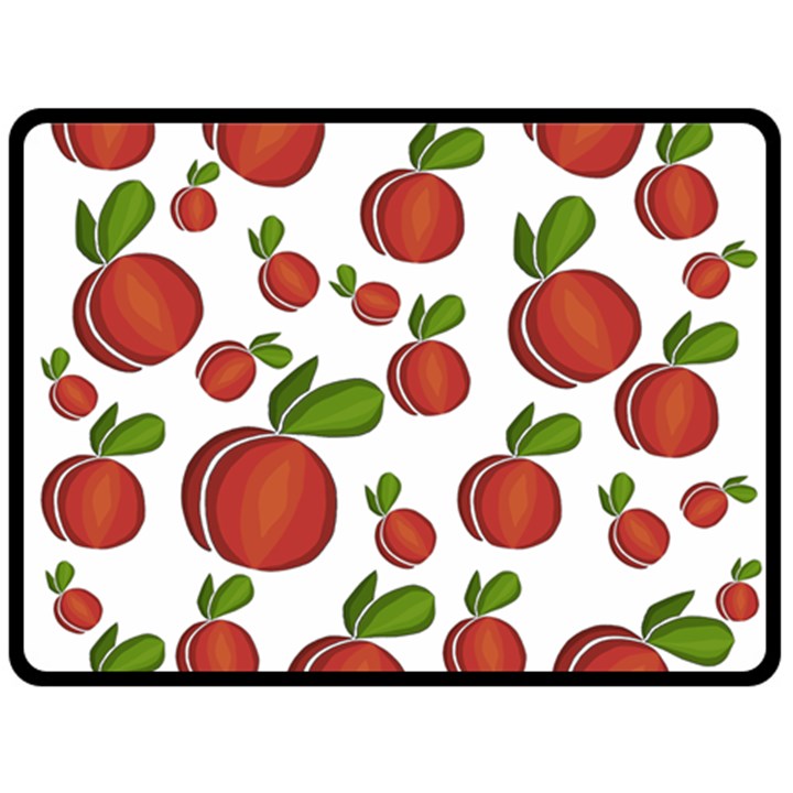 Peaches pattern Double Sided Fleece Blanket (Large) 