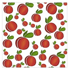 Peaches Pattern Large Satin Scarf (square) by Valentinaart