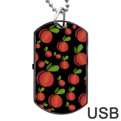 Peaches Dog Tag Usb Flash (two Sides)  by Valentinaart