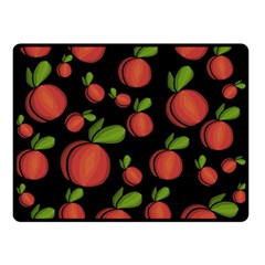 Peaches Double Sided Fleece Blanket (small)  by Valentinaart