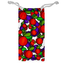 Peaches And Plums Jewelry Bag by Valentinaart