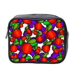 Peaches And Plums Mini Toiletries Bag 2-side by Valentinaart