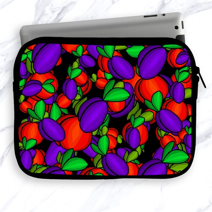 Plums and peaches Apple iPad 2/3/4 Zipper Cases