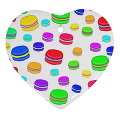 Macaroons Ornament (heart)  by Valentinaart