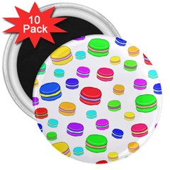 Macaroons 3  Magnets (10 Pack)  by Valentinaart