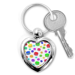 Macaroons Key Chains (heart)  by Valentinaart