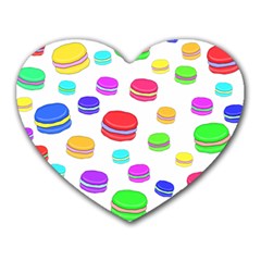 Macaroons Heart Mousepads by Valentinaart