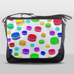 Macaroons Messenger Bags by Valentinaart