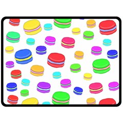 Macaroons Double Sided Fleece Blanket (large)  by Valentinaart