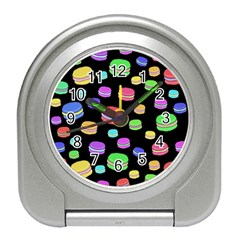 Colorful Macaroons Travel Alarm Clocks by Valentinaart