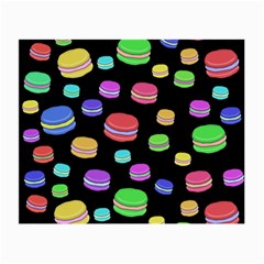 Colorful Macaroons Small Glasses Cloth by Valentinaart