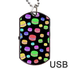 Colorful Macaroons Dog Tag Usb Flash (two Sides)  by Valentinaart