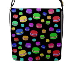 Colorful Macaroons Flap Messenger Bag (l)  by Valentinaart