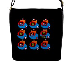 Queen Mrtacpans Two 5 Flap Messenger Bag (l)  by MRTACPANS