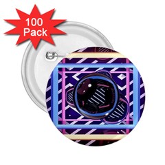 Abstract Sphere Room 3d Design 2 25  Buttons (100 Pack) 