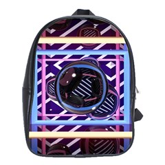 Abstract Sphere Room 3d Design School Bags(large)  by Amaryn4rt