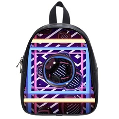 Abstract Sphere Room 3d Design School Bags (small)  by Amaryn4rt