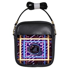 Abstract Sphere Room 3d Design Girls Sling Bags by Amaryn4rt