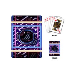 Abstract Sphere Room 3d Design Playing Cards (mini)  by Amaryn4rt