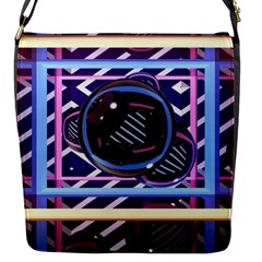 Abstract Sphere Room 3d Design Flap Messenger Bag (s)