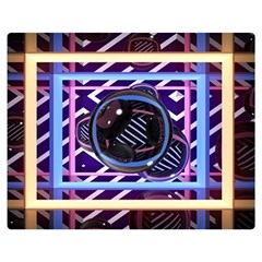 Abstract Sphere Room 3d Design Double Sided Flano Blanket (medium)  by Amaryn4rt