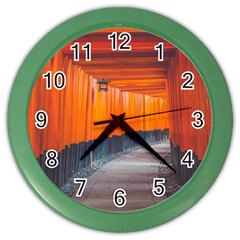 Architecture Art Bright Color Color Wall Clocks by Amaryn4rt