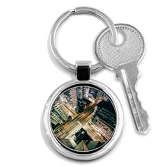 Architecture Buildings City Key Chains (round)  by Amaryn4rt