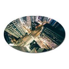 Architecture Buildings City Oval Magnet