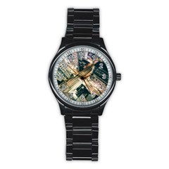 Architecture Buildings City Stainless Steel Round Watch by Amaryn4rt