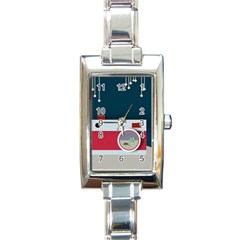 Camera Vector Illustration Rectangle Italian Charm Watch by Amaryn4rt