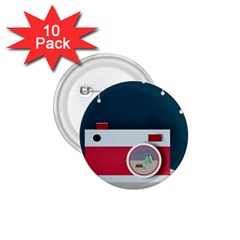 Camera Vector Illustration 1 75  Buttons (10 Pack)