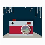 Camera Vector Illustration Small Glasses Cloth (2-Side) Front