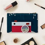 Camera Vector Illustration Cosmetic Bag (Medium)  Back