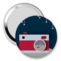 Camera Vector Illustration 3  Handbag Mirrors by Amaryn4rt