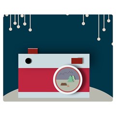 Camera Vector Illustration Double Sided Flano Blanket (medium)  by Amaryn4rt