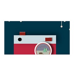 Camera Vector Illustration Satin Wrap by Amaryn4rt