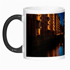 Hamburg City Blue Hour Night Morph Mugs by Amaryn4rt