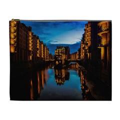 Hamburg City Blue Hour Night Cosmetic Bag (xl) by Amaryn4rt