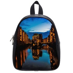 Hamburg City Blue Hour Night School Bags (small)  by Amaryn4rt