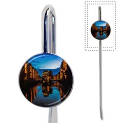 Hamburg City Blue Hour Night Book Mark by Amaryn4rt