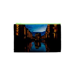 Hamburg City Blue Hour Night Cosmetic Bag (xs) by Amaryn4rt