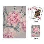 Cloves Flowers Pink Carnation Pink Playing Card Back