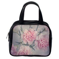 Cloves Flowers Pink Carnation Pink Classic Handbags (one Side) by Amaryn4rt